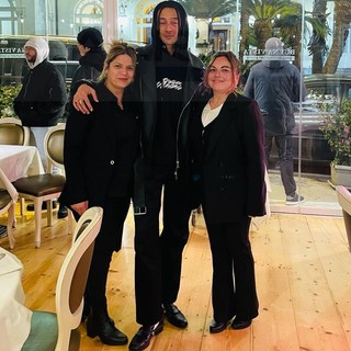Festival di Sanremo 2024: il rapper Ghali ieri sera a cena al ristorante Buenavista (Foto)