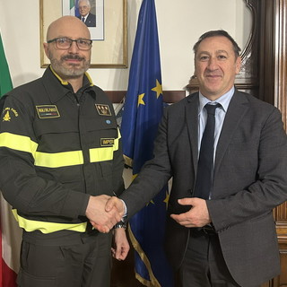 Prefettura di Imperia: incontro tra il Prefetto e il nuovo Comandante provinciale dei Vigili del Fuoco