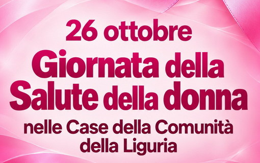 Ottobre Rosa, a Sanremo una giornata dedicata alla salute della donna: incontri e prevenzione alla Casa della Comunità Ottobre Rosa, a Sanremo una giornata dedicata alla salute della donna: incontri e prevenzione alla Casa della Comunità