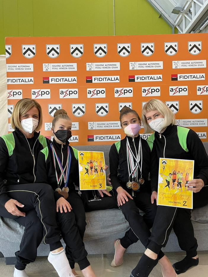 Le ginnaste della Società Ginnastica Viridis Sanremo Asd trionfano a Udine Le ginnaste della Società Ginnastica Viridis Sanremo Asd trionfano a Udine
