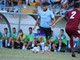 Giorgio Gagliardi in azione con la maglia della Sanremese: il centrocampista offensivo torna a vestire la maglia biancoazzurra