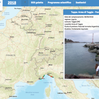 Taggia: Goletta Verde pronta a presentare un esposto per lo stato di inquinamento alla foce del torrente Argentina