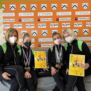 Le ginnaste della Società Ginnastica Viridis Sanremo Asd trionfano a Udine