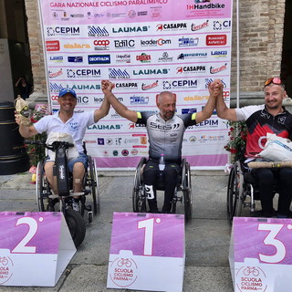 Handbike: secondo posto per il ventimigliese Saverio Di Bari al campionato italiano società Handbike: secondo posto per il ventimigliese Saverio Di Bari al campionato italiano società