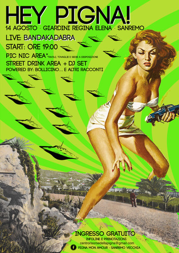 Sanremo: verso il tutto esaurito per la seconda edizione di “Hei Pigna!” ai Giardini Regina Elena