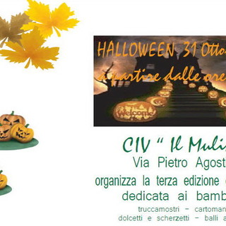 Sanremo: lunedì prossimo 3a edizione di 'Halloween' in via Pietro Agosti con il Civ 'Il Mulino'