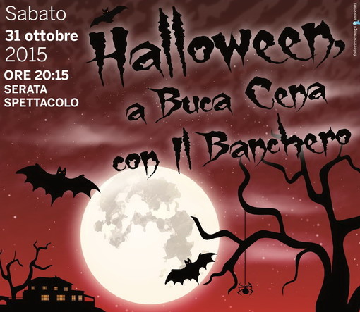 Sanremo: cinque scene del Banchéro sabato prossimo per l'Halloween del ristorante Buca Cena