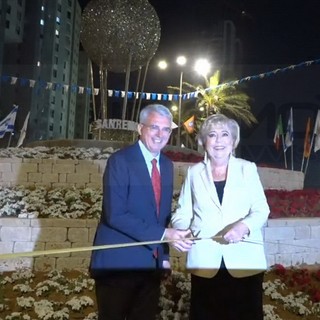 Ieri sera per ricordare la conferenza del 1920 è stata inaugurata a Netanya in Israele 'Piazza Sanremo' (Foto e Video)