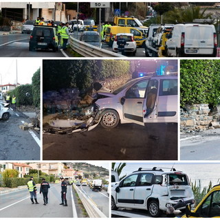 Incidente di stamattina ad Aregai sull'Aurelia: morto uno dei tre feriti, riaperta verso le 8 la statale (Foto) Incidente di stamattina ad Aregai sull'Aurelia: morto uno dei tre feriti, riaperta verso le 8 la statale (Foto)