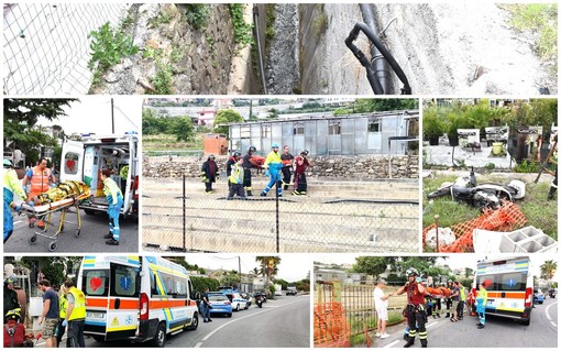 Sanremo: perde il controllo dello scooter, sfonda una rete e finisce in un canale, mobilitazione di soccorsi (Foto e Video) Sanremo: perde il controllo dello scooter, sfonda una rete e finisce in un canale, mobilitazione di soccorsi (Foto e Video)