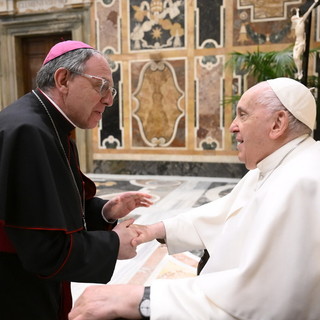 Incontro del Vescovo Antonio Suetta la settimana scorsa con Papa Francesco in Vaticano (Foto)