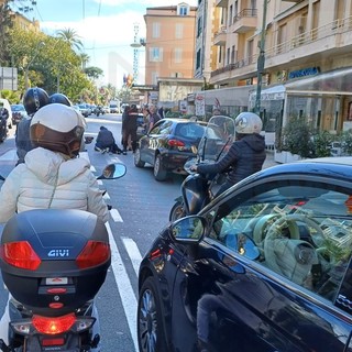 Sanremo: donna investita in corso Matuzia alla Foce, trasportata al pronto soccorso del 'Borea' (Foto)