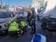 Sanremo: giovane su uno scooter tamponato in via Roma, sospetta frattura ad una gamba e trasporto in ospedale (Foto)