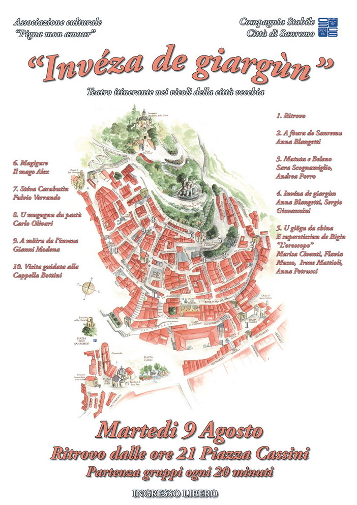 Sanremo: questa sera, teatro itinerante con a la Compagnia Stabile Città di Sanremo