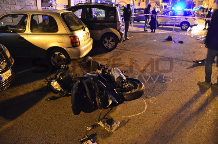 Sanremo: incidente in serata di fronte alla chiesa della Mercede, 24enne ricoverato in gravissime condizioni (foto)
