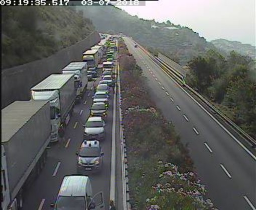 La lunga coda in autostrada La lunga coda in autostrada