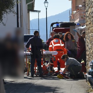Ventimiglia: cade da un palo mentre esegue un lavoro a Grimaldi, 29enne di Ormea in gravi condizioni (Foto)