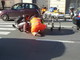 Sanremo: investimento pedonale in piazza Cesare Battisti, anziano portato in ospedale in codice rosso (Foto)