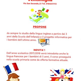 Ventimiglia: ampliamento dell'offerta formativa linguistica all'Istituto 'Santa Marta'