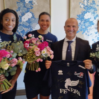 Sanremo: tre medaglie ai giochi olimpici di Parigi, oggi l'incontro con l'Assessore al Turismo e Sport (Foto) Sanremo: tre medaglie ai giochi olimpici di Parigi, oggi l'incontro con l'Assessore al Turismo e Sport (Foto)