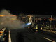 Tir distrutto da un incendio questa notte sull'autostrada tra Bordighera e Ventimiglia Tir distrutto da un incendio questa notte sull'autostrada tra Bordighera e Ventimiglia