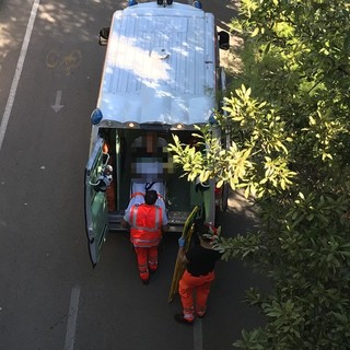 Sanremo: scontro tra un ciclista e un pattinatore sulla ciclabile a Bussana, entrambi finisco all’ospedale (Foto)
