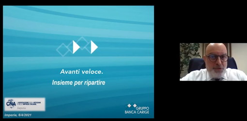 Cna Imperia: webinar #AndareOltre “Pianifica e riparti con le misure di Banca Carige a sostegno delle imprese” Cna Imperia: webinar #AndareOltre “Pianifica e riparti con le misure di Banca Carige a sostegno delle imprese”