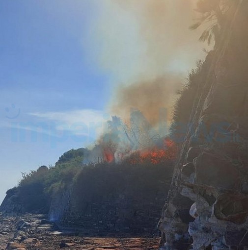 Costarainera: fiamme in un canneto sotto il 'Barellai', intervento dei Vigili del Fuoco (Foto) Costarainera: fiamme in un canneto sotto il 'Barellai', intervento dei Vigili del Fuoco (Foto)