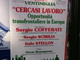 Opportunità del lavoro trasfrontaliero in Europa, domani a Ventimiglia incontro pubblico con Cofferati