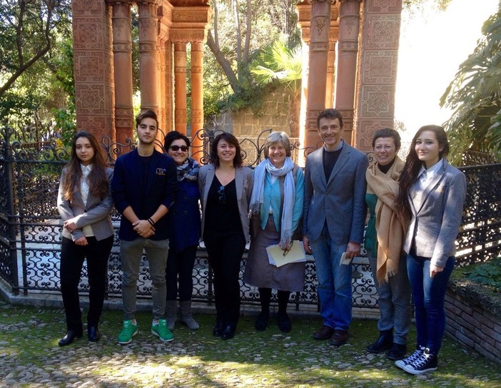 Ventimiglia: una delegazione dell'Istituto Tecnico Turistico imperiese alla cerimonia di commemorazione della morte di Sir Thomas Hanbury