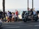Sanremo: auto tampona uno scooter in corso Imperatrice, giovane lievemente ferita e traffico in tilt (Foto)