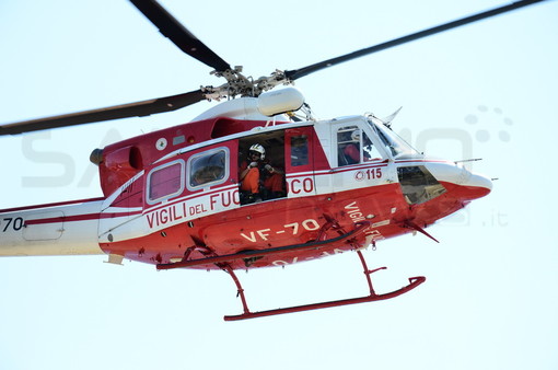 Pornassio: giovane ciclista cade sulla Statale 28, trasportato in elicottero in gravi condizioni al 'Santa Corona' di Pietra Ligure