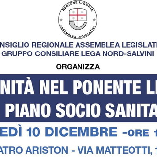 Sanremo: “La sanità nel Ponente ligure nel Piano socio sanitario”, lunedì incontro all'Ariston