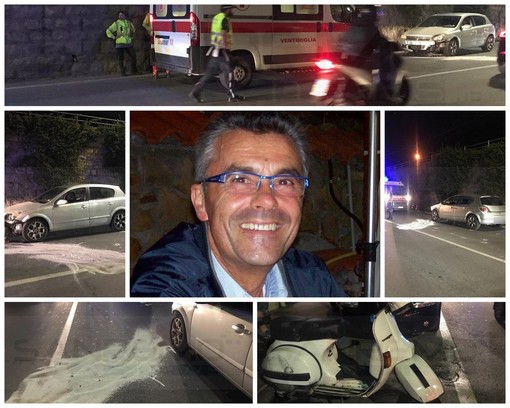Ventimiglia: incidente mortale in corso Genova, 65enne di Vallecrosia si scontra con un'auto (Foto)