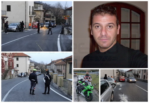 Il luogo dell'incidente e, sotto, Claudio Zamboni tratto dal suo profilo di Facebook