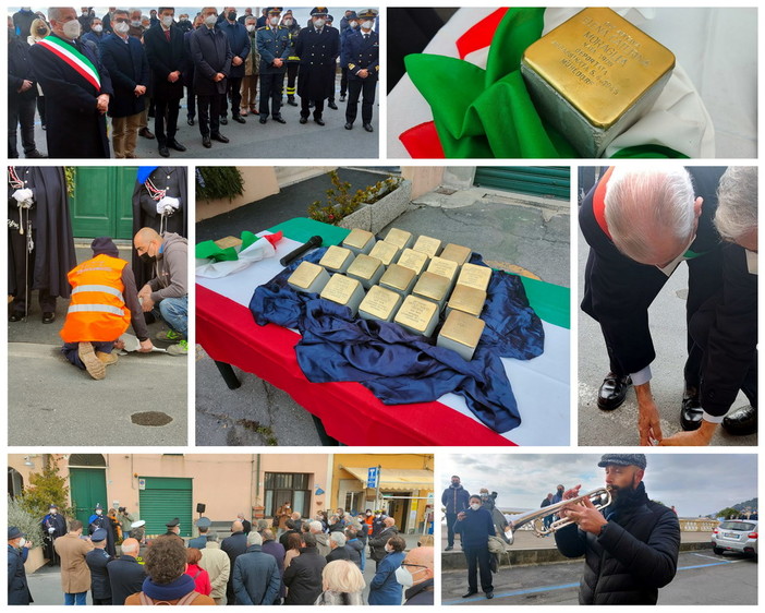 Imperia: Giornata della Memoria, posata questa mattina la prima pietra di inciampo sul lungomare Colombo (Foto e Video) Imperia: Giornata della Memoria, posata questa mattina la prima pietra di inciampo sul lungomare Colombo (Foto e Video)