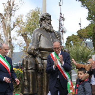 Sanremo: inaugurata questa mattina in frazione Coldirodi la statua dedicata a 'Padre Semeria' (Foto e Video)