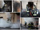 Taggia: incendio in uno scantinato in via della Rimembranza, intervento dei Vigili del Fuoco, in fumo vestiti e plastica