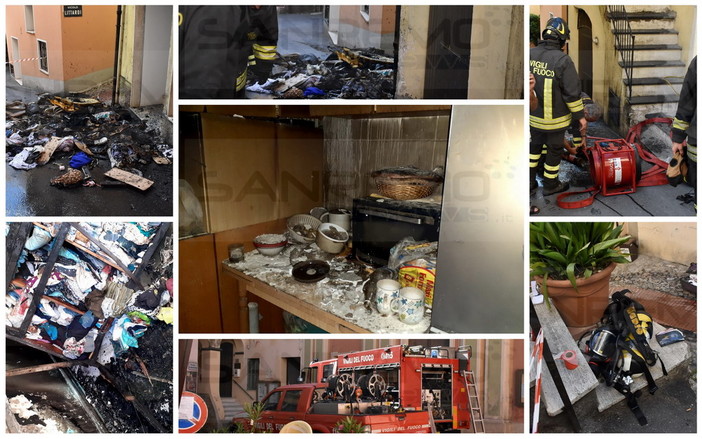 Sanremo: appartamento distrutto da un incendio nei vicoli di Coldirodi, un uomo miracolosamente illeso (Foto e Video) Sanremo: appartamento distrutto da un incendio nei vicoli di Coldirodi, un uomo miracolosamente illeso (Foto e Video)