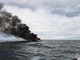 Ventimiglia: serie di controlli della Guardia Costiera sul luogo dell'incendio della barca a vela di ieri, nessun inquinamento Ventimiglia: serie di controlli della Guardia Costiera sul luogo dell'incendio della barca a vela di ieri, nessun inquinamento