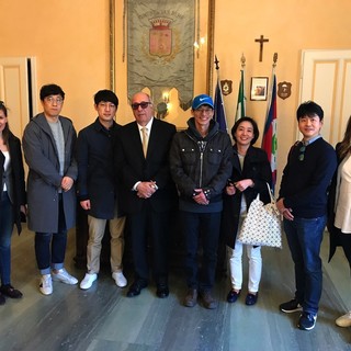 La delegazione con l'Assessore Marco Sarlo