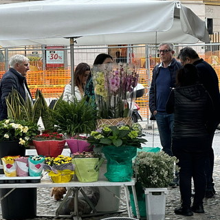Elezioni Amministrative Sanremo: Gianni Rolando incontra i fiorai di piazza Muccioli Elezioni Amministrative Sanremo: Gianni Rolando incontra i fiorai di piazza Muccioli