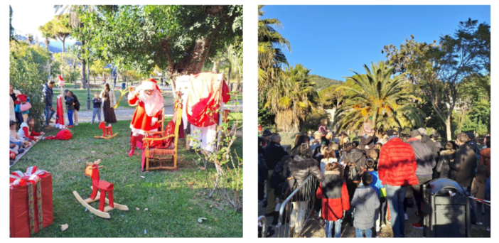 Ventimiglia, in tanti nei giardini pubblici per lo spettacolo teatrale itinerante "Il Natale ai tempi di Tik Tok" (Foto) Ventimiglia, in tanti nei giardini pubblici per lo spettacolo teatrale itinerante "Il Natale ai tempi di Tik Tok" (Foto)