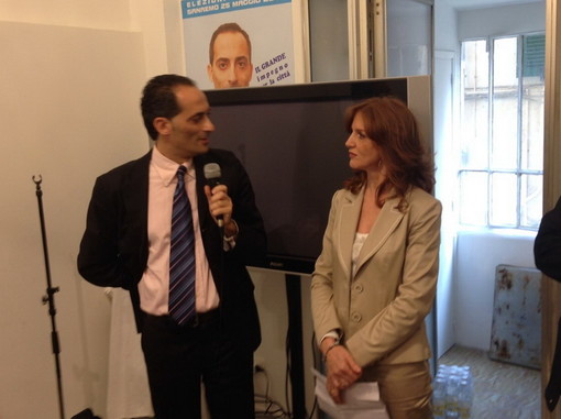 Sanremo: inaugurato questo pomeriggio in via Roma il point elettorale di Alessandro Il Grande