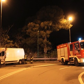 Il furgone era parcheggiato a bordo strada