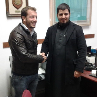 Imam Mohammed Babi con il Sindaco Ioculano Imam Mohammed Babi con il Sindaco Ioculano