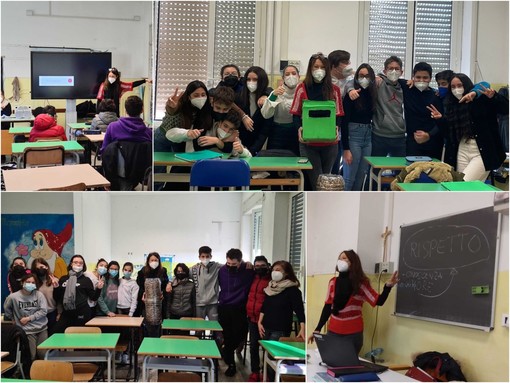 Sanremo: i ragazzi della ‘Dante Alighieri’ a lezione di ambiente con I Deplasticati, nascono due nuovi progetti ‘green' (Foto)
