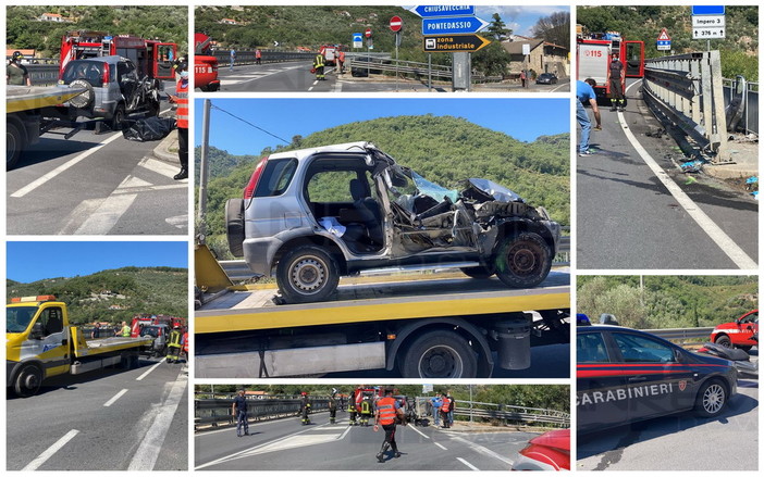 Pontedassio: è l'imperiese Giuliana Bellagente la donna morta stamattina nell'incidente sulla SS28 (Foto e Video) Pontedassio: è l'imperiese Giuliana Bellagente la donna morta stamattina nell'incidente sulla SS28 (Foto e Video)