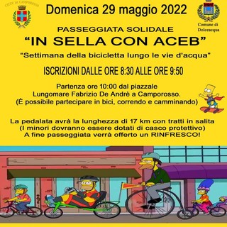 Camporosso: il 29 maggio la passeggiata solidale “In sella con Aceb” Camporosso: il 29 maggio la passeggiata solidale “In sella con Aceb”