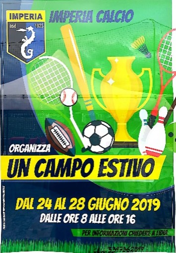 Calcio giovanile. L'ASD Imperia organizza un campo estivo Calcio giovanile. L'ASD Imperia organizza un campo estivo